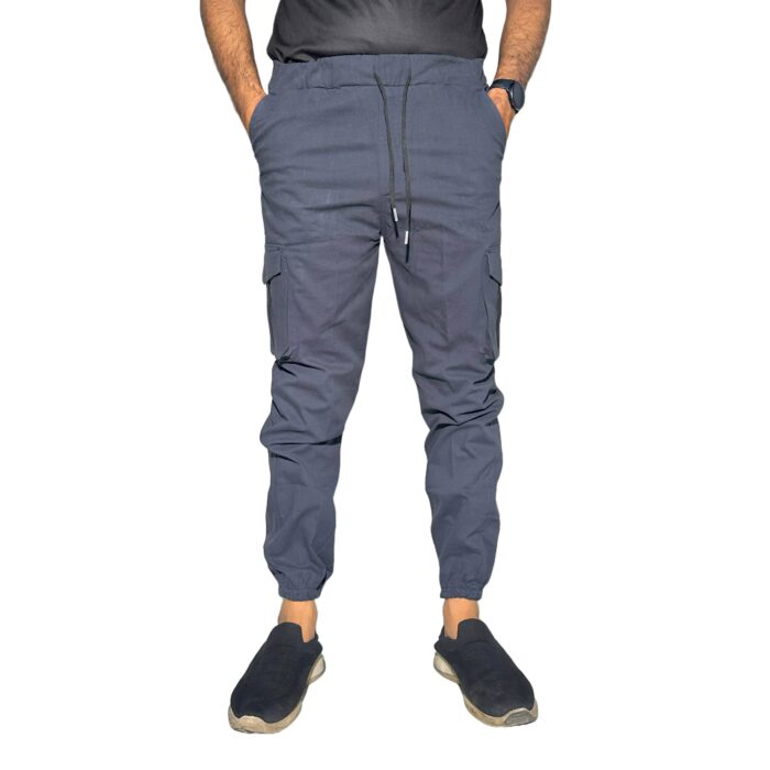 Men's Dark Blue Cargo Jogger Pants