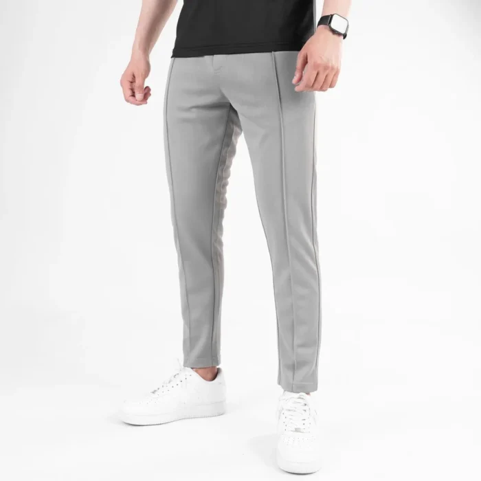 Grey front stitch trouser