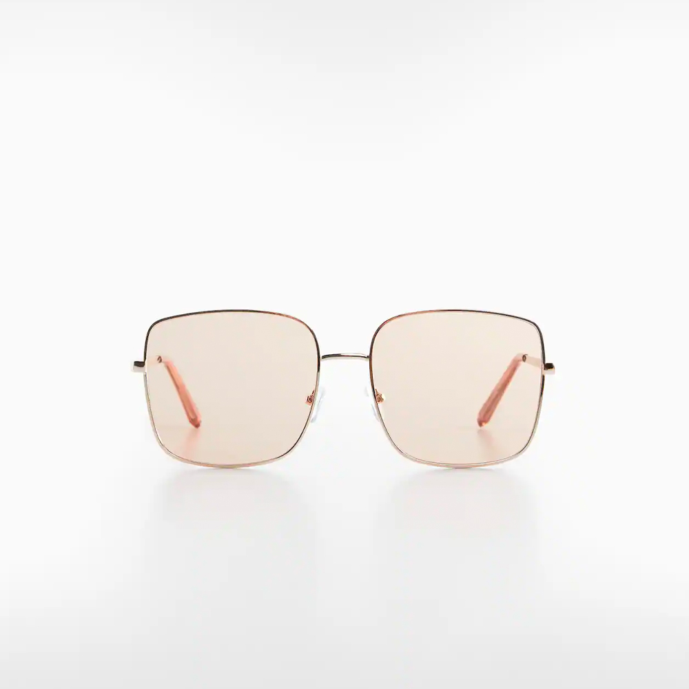 Square metallic frame sunglasses