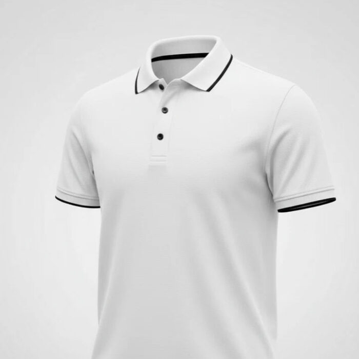 Classic White Polo Shirt – Cotton Comfort & Premium