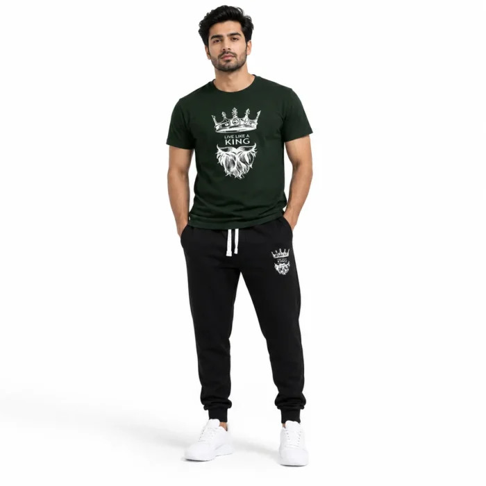 King Commando Black Summer Tracksuit – Lightweight Breathable Street Activewear