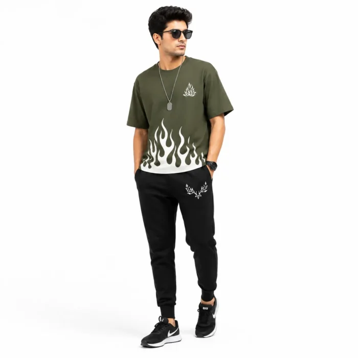 Fire Commando Black Summer Tracksuit – Lightweight Breathable Activewear