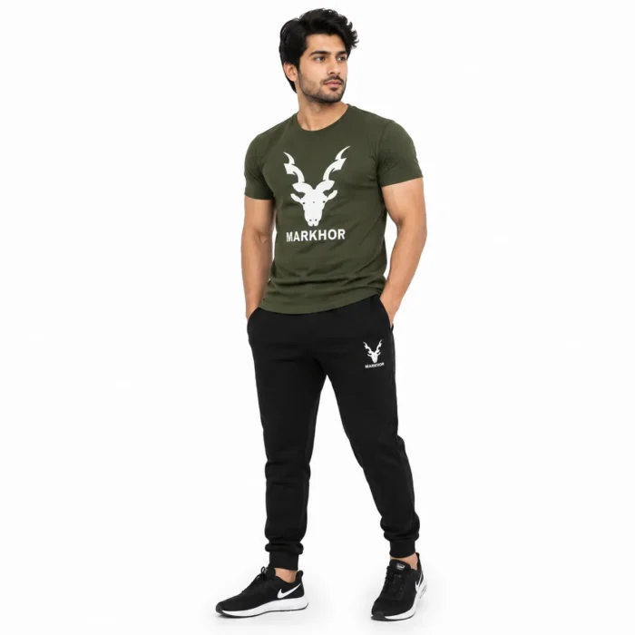 Markhor Commando Black Summer Tracksuit – Breathable Everyday Activewear