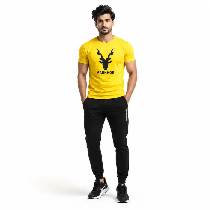 Markhor Yellow Summer Tracksuit – Lightweight Breathable Activewear